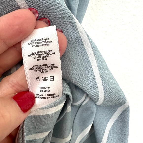 Bishop + Young Striped Marisa Cami in Misty Blue, Size XS - Excellent Condition - Picture 9 of 9